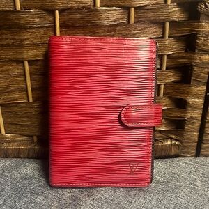 Louis Vuitton Agenda Red Epi Leather
